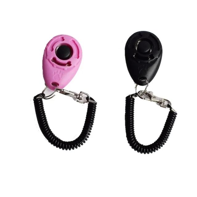 Clicker de Treinamento com Alça de Pulso Ajustável - Leve e Durável para Cães, Gatos, Pássaros e Cavalos - Pacote com 2 Unidades