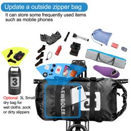 NEWBOLER-Saco À Prova D' Água Da Bicicleta, Saco Do Guiador, Tubo Frontal, Saco De Ciclismo, Tronco Quadro MTB, Acessórios De Bicicleta De Estrada, 10 L, 15L - Image 3