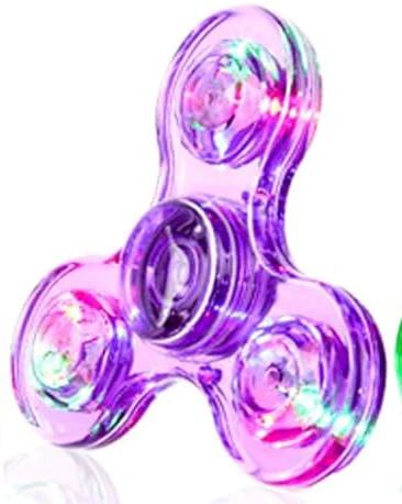 Led Light Up Fidget Spinner Brinquedo de Dedo Luminoso Mão Spinner 1 Unidade