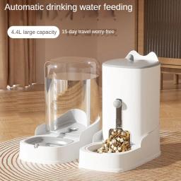 Pet alimentador água dispensador, gato e cão comida tigela, grande capacidade, Pet fornecimentos - Image 2