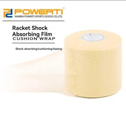 Powerti tênis badminton squash raquete lidar com sweatband absorvente de choque buffer envoltório filme inferior - Image 2