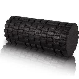 Rolo de espuma de cor sólida com sulcos ponto de massagem rolo de yoga pilates rolo de massagem fitness ginásio exercício relaxante muscular 33cm - Image 6