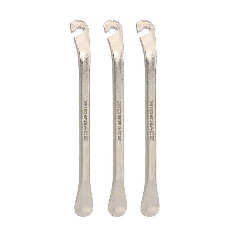 Ferramenta de reparo de pneus de bicicleta, 3 peças, aço carbono, cromado, ferro, ultraleve, abridor de aro, alavanca - Image 1