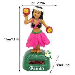 Havaí Dança Menina Carro Painel Decorações, Dança Figura Brinquedo, havaiano HulaShaking Cabeça Dançarina Ornamentos - Image 6