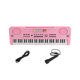 Piano elétrico com Mic para crianças, 61 teclas, teclado digital, órgão eletrônico, instrumentos musicais, presentes para crianças, novo - Image 3