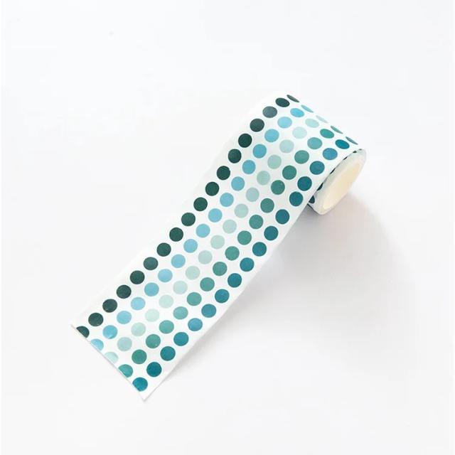 Fita Adesiva Colorida Washi em Forma Redonda para Decoração de Scrapbooking, Casamentos e Aniversários