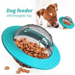 Alimentador Interativo de Alimentos para Animais De Estimação, Brinquedos Engraçados, Acessórios para Animais De Escapamento, Ufo Cães - Image 5