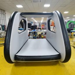 Barco portátil para lago e rio, casa inflável, estilo luxuoso, novo design de fábrica, ilha flutuante do barco - Image 6