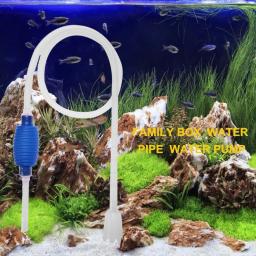 Tanque de peixes do aquário vácuo sifão cascalho sucção manual mais limpo durável bomba água tubo de limpeza do aquário suprimentos essenciais - Image 1