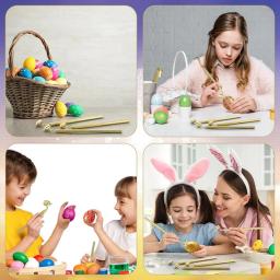 Cera quente Desenho Canetas para Artes Decorativas, Pysanka Suprimentos, Fit para Ovos de Páscoa, Conjunto de 3 - Image 4