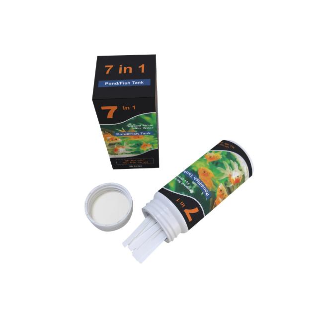 Kit de Teste Aquático 7 em 1 para Aquários de Água Doce e Saldada, Poços e Tanques de Peixes