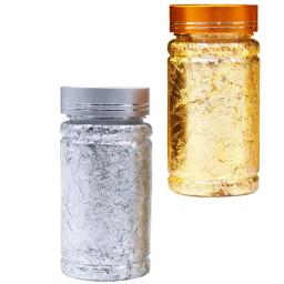 Papel metálico, folha de prata e ouro, flocos para artesanato DIY, douramento e artesanato, artes das unhas, 2PCs - Image 5