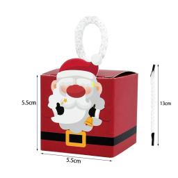 Caixa De Presente De Natal, Árvore De Natal, Papai Noel, Boneco De Neve, Doces De Papel, Sacos De Embalagem De Biscoito, Favores De Crianças, Ano Novo 2025, 10Pcs - Image 4