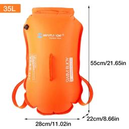 Boia de natação para adultos nadar boia flutuador mochila altamente visível natação bolha boia flutuador para treinamento de natação segura & open water - Image 6