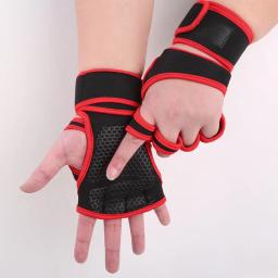 Luvas de treinamento para homens e mulheres, Luvas de treino, protetor de palma, Fitness, musculação, halterofilismo, ginástica, mão, pulso - Image 6