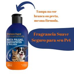 Antipulgas Shampoo Ectoparasiticida Duprat 500ml para Cachorros e Gatos Pulgas Carrapatos Piolhos - Image 3