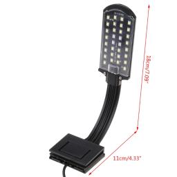Aquário LED braçadeira luz alto brilho branco azul iluminação para peixes para T - Image 6