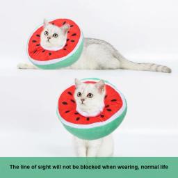 Colar de recuperação ajustável suave para pet, Coleira Cone para gato e cachorro, Coleiras Cirúrgicas para Pet Pequeno - Image 2