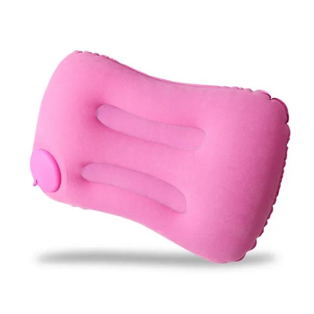 Travesseiro Inflável Portátil Ultra Macio para Pescoço e Apoio Lombar - Ideal para Acampamentos, Piscinas e Viagens de Carro