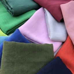 1 metro de materiais de tecido de linho fino respirável para camisas de verão vestidos roupas costura, cortina artesanal tecido diy - Image 1