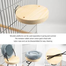 Ninhos pássaros para animais estimação, casa pelúcia, poleiro à prova cama descanso para pássaros - Image 2