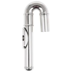 Profissional flauta bocal de bronze branco niquelado flauta dobrar woodwind instrumento peças para iniciantes acessórios opcionais - Image 2