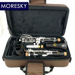 MORESKY-Clarinete Banhado a Prata, Clarinete Bb Ebony Wood, Sib Klarnet, 18 Chaves, M65 - Image 2