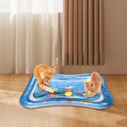 Tapete Sensorial de Água para Animais de Estimação, PVC, Absorção de Calor, Tapete de Água Confortável para Gatos, PVC, Imperdível para Verão - Image 3