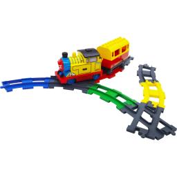 Blocos de construção de brinquedo, conjunto de transporte ferroviária, locomoelétrica, tamanho grande, diy, para montar, interação, crianças - Image 4