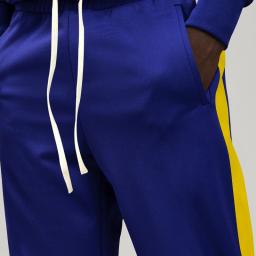 Jaqueta e calça de zíper listrado colorida masculina, roupas esportivas, roupas de treinamento, primavera e outono, nova moda, 2 peças - Image 5