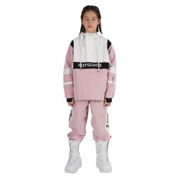 이 ayakŞ Fato de esqui infantil para meninos e meninas à prova de vento, à prova d'água e térmica Fato de snowboard infantil - Image 1