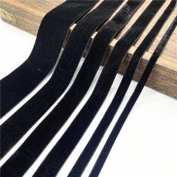Fita de veludo preto para exibição de jóias, fita de Natal, embalagem floral, decoração de festa DIY, 6-38mm - Image 1