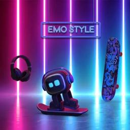 Emo robô pet emopet companheiro inteligente ai comunicação emocional futuro robô de voz para casa brinquedos de mesa crianças presente natal - Image 3