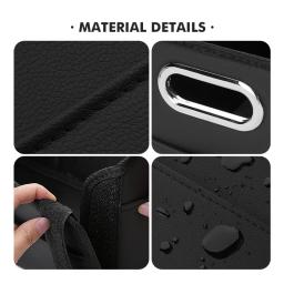 Caixa de armazenamento de porta-malas de carro de couro portátil dobrável organizador para KIA K5 K2 Optima Soul Spectra Niro Cadenza Sephia Carens - Image 4