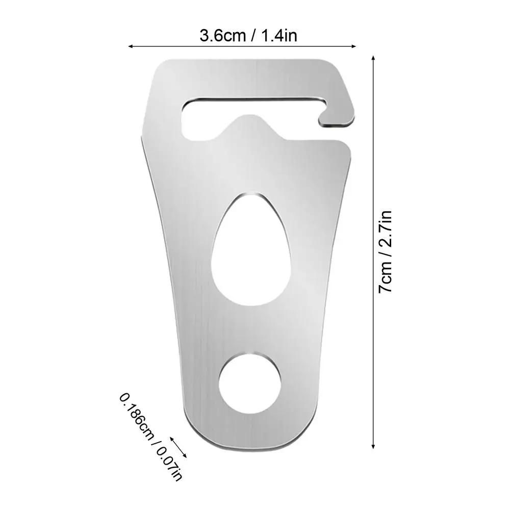Tensores de corda de aço inoxidável para barraca ao ar livre Windproof Rope Fixed, Fivela ajustável Fastener, Camping Acessórios - Image 1