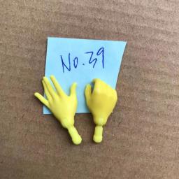 Nova substituição original boneca mãos monstering alta boneca brinquedo peças preto cinza amarelo azul fishman boneca mãos diy brinquedo acessórios - Image 4
