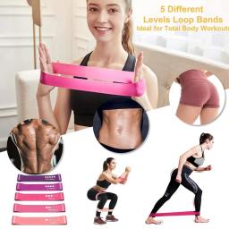 WOSWEIR Resistência Elástica Bandas Yoga Treinamento Ginásio Fitness Gum Pull Up Assist Rubber Band Crossfit Exercício Workout Equipment - Image 4