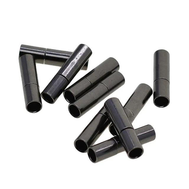 Fecho de Couro para Pulseiras - Tampa Final 3mm - Pacote com 10 Unidades