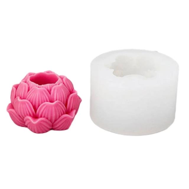 Molde para Castiçal em Gesso: Crie Seus Próprios Ornamentos Artesanais DIY 85LC