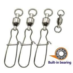 Pin De Conector De Pressão Giratória, Rolamento De Esferas, Kit De Fivela De Anel De Rolamento, Linha De Lure Conectar, Bloqueio Cruzado, Ferramentas De Pesca, 20Pcs - Image 2