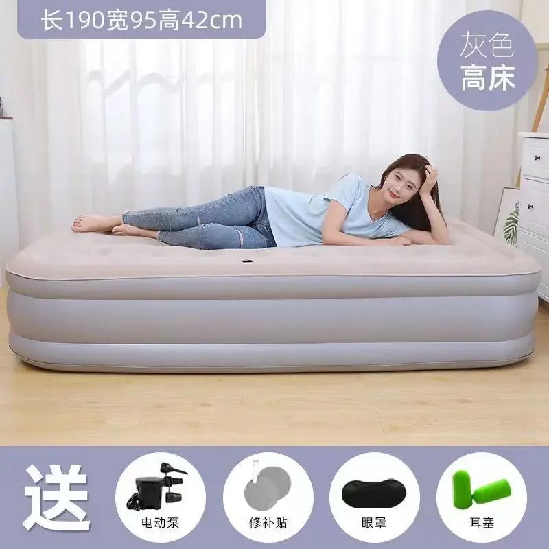 Colchão de acampamento auto inflável, Colchão inflável único grosso para dormir, Caminhadas Air Mat, Impermeável - Image 1