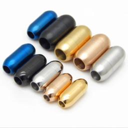 fecho magnetico bijuteria fechos para bijuterias magnético Alta qualidade colorido fixação para fecho magnético de aço inoxidável fechamentos fivela conector para pulseira jóias fazendo - Image 1