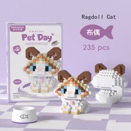 Pequeno Pet Building Block Modelo Série para Crianças, Tijolos em Miniatura, Pet Enfeites, Cachorro Pequeno, Bonito, 18 Estilos - Image 5