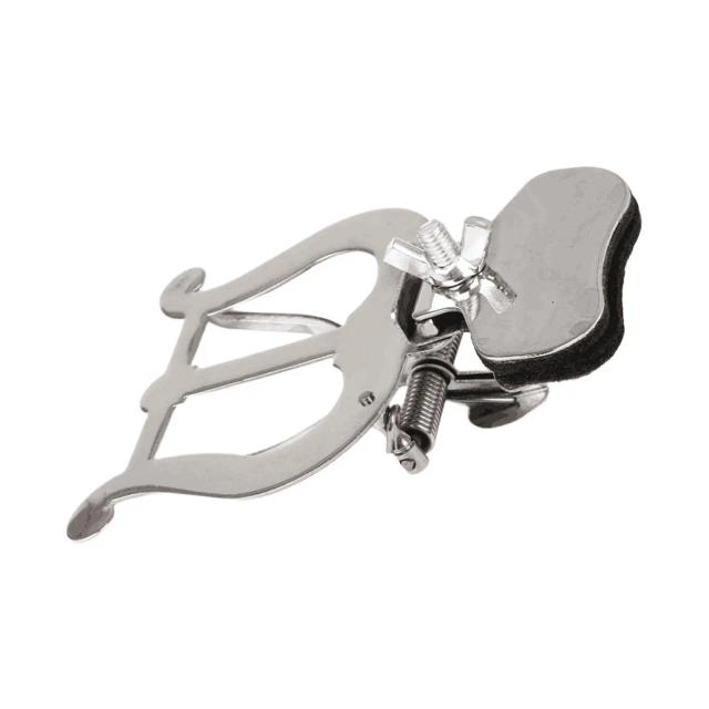 Braçadeira Universal de Metal para Trompete, Saxofone, Trombone e Clarinete - Portátil e Durável para Instrumentos de Sopro