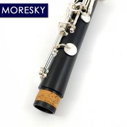MORESKY-Clarinete Banhado a Prata, Clarinete Bb Ebony Wood, Sib Klarnet, 18 Chaves, M65 - Image 6