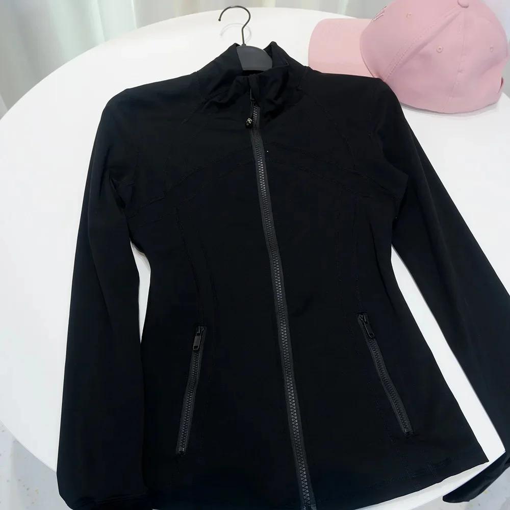 Jaqueta df fina de terceira geração, estilo clássico casual, yoga, fitness, alta elasticidade, respirável, roupas esportivas femininas, gola - Image 1