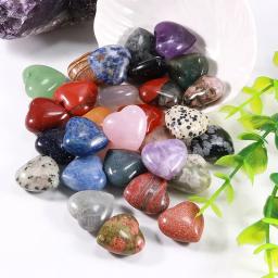 Pedras Naturais e Cristais para Colar, Coração Grande, Pedras Preciosas do Amor, Decoração DIY, Minerais Reiki de Cura, S16, 20x10mm, 1 Pc - Image 6
