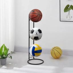 Rack de armazenamento de basquete para crianças, cesta de armazenamento de bola de futebol, rack colocado, jardim de infância, suporte de vôlei, espaço - Image 4
