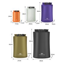 Saco seco ultraleve à prova d'água, sacos de coisas ao ar livre para acampamento, caminhadas, caiaque, 3l/5l/12l/20l/35l - Image 6