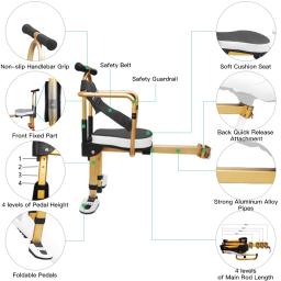 Lixada-Assento De Bicicleta Para Crianças, Segurança De Bicicleta, Montado Na Frente, Amortecido, Ciclismo, Acessórios MTB - Image 5